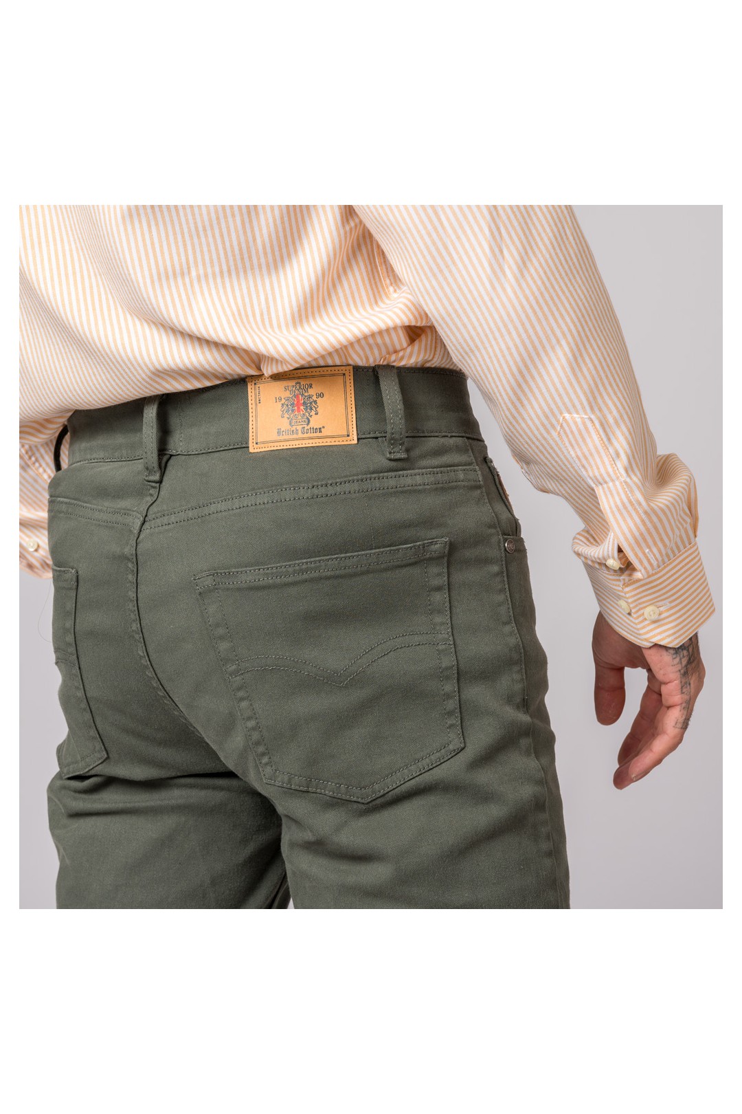 Pantalón Hombre 5 bolsillos Verde