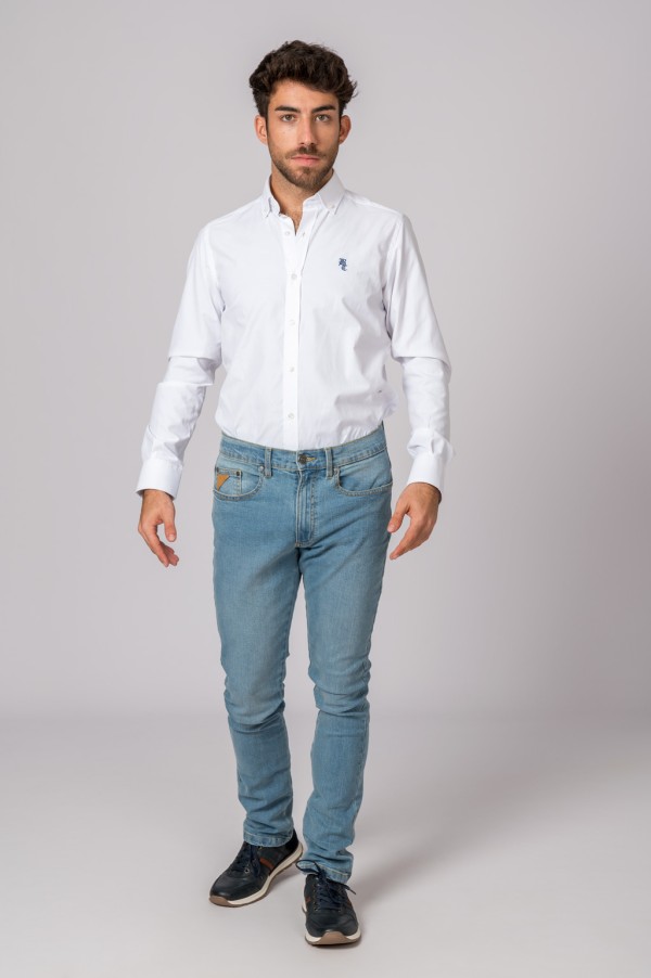 Pantalón para hombre Jhon Lewis Slim azul claro. 2