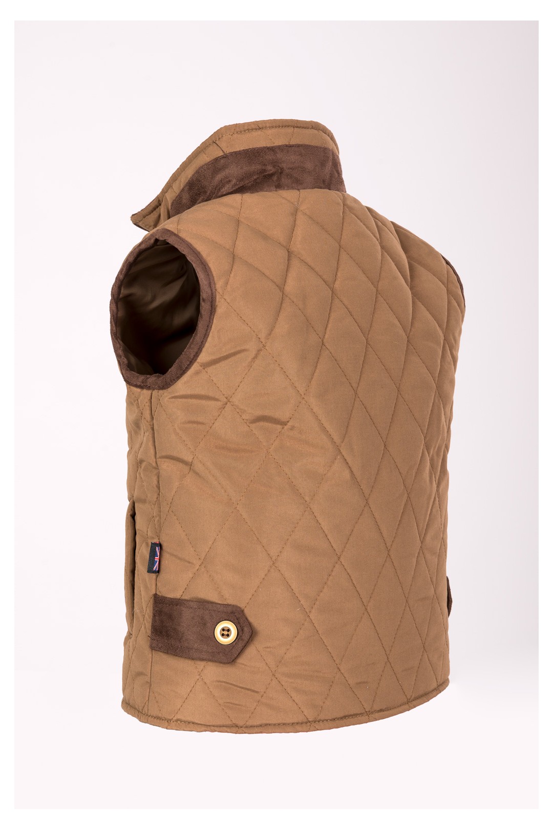 CHALECO NIÑO BRITISH CAMEL