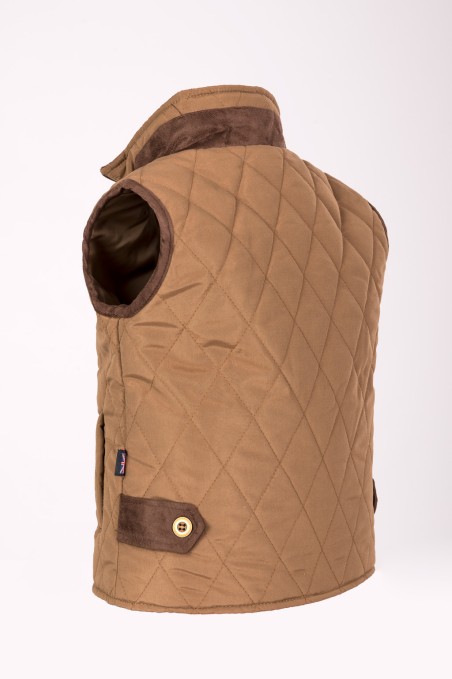 CHALECO NIÑO BRITISH CAMEL