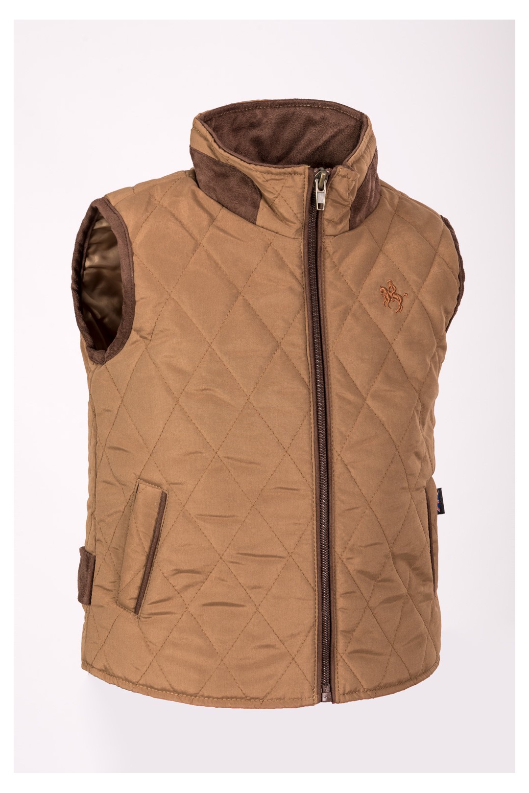 CHALECO NIÑO BRITISH CAMEL
