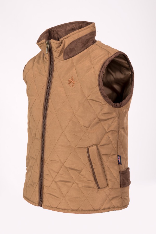 CHALECO NIÑO BRITISH CAMEL