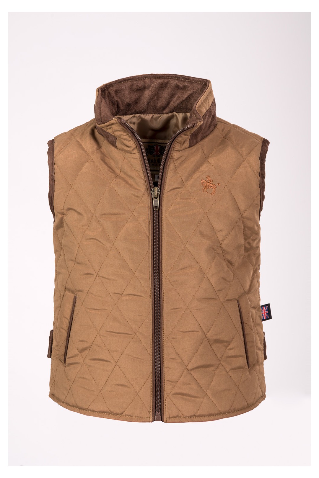 CHALECO NIÑO BRITISH CAMEL