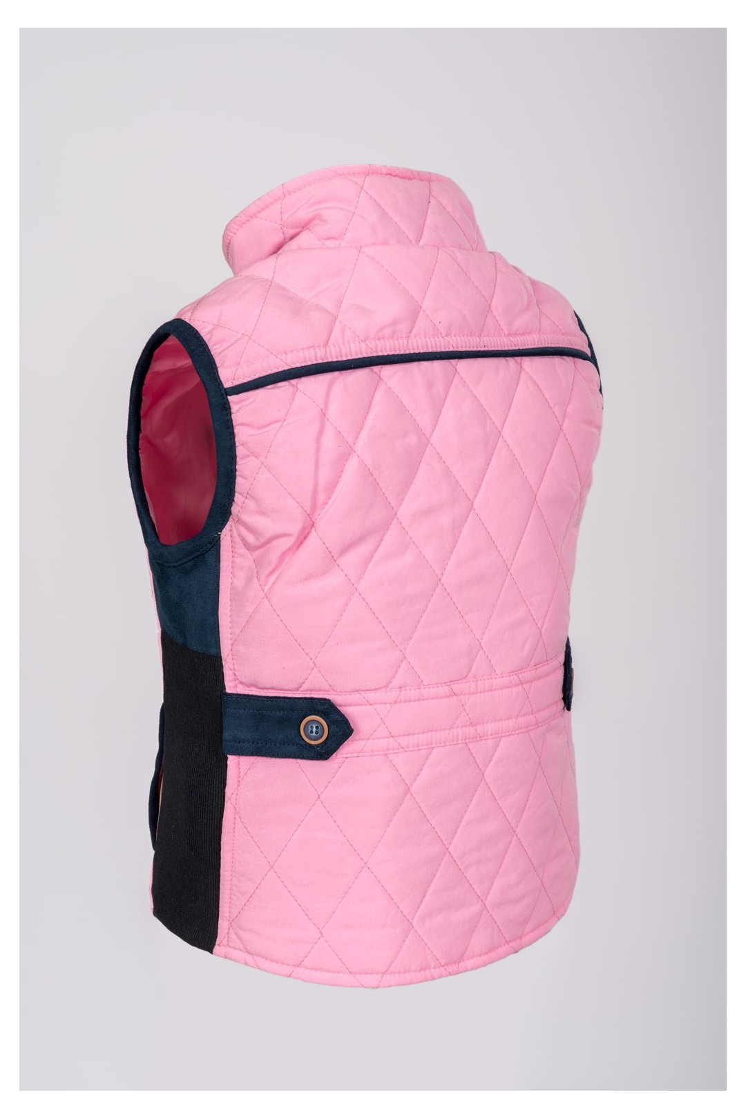 GILET DA BAMBINA ROSA COMBI BLU NAVY
