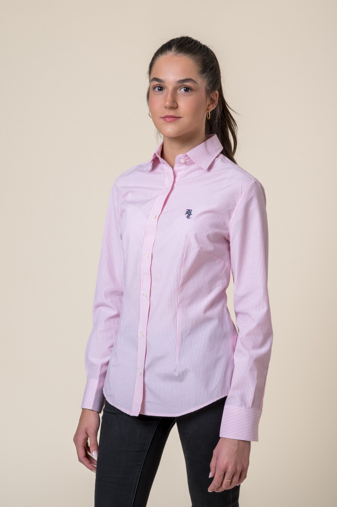 CAMISA DE RISCAS COR-DE-ROSA