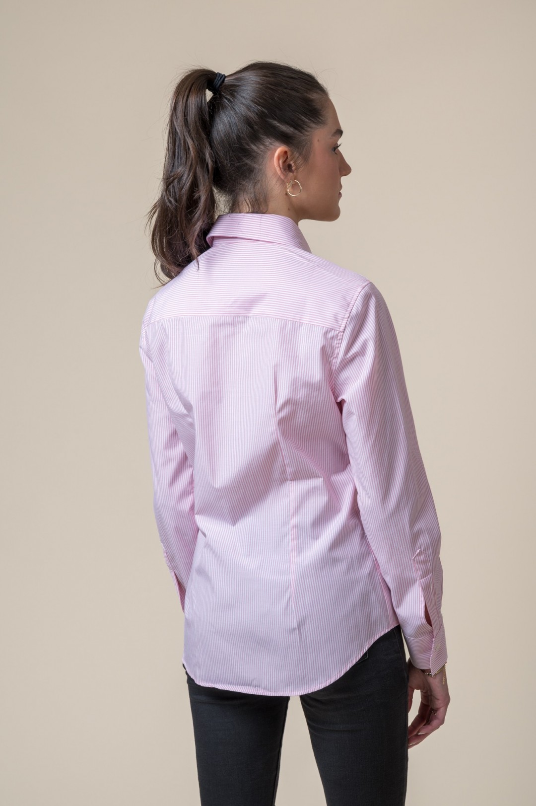 PINK STRIPED SHIRT