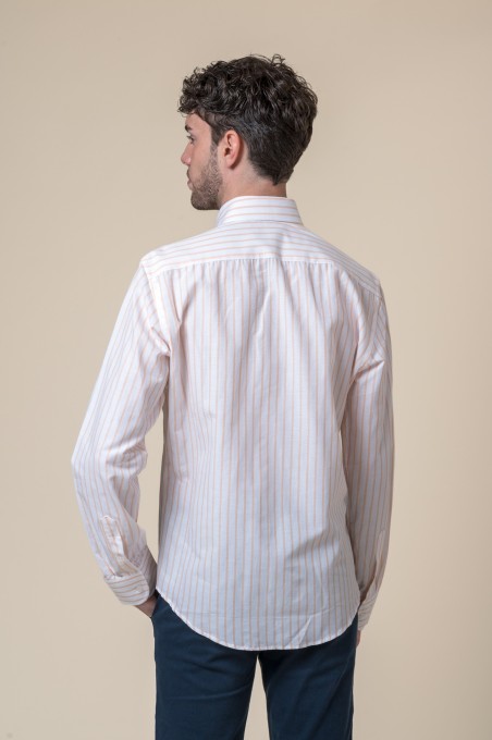 CAMISA RAYAS NARANJA