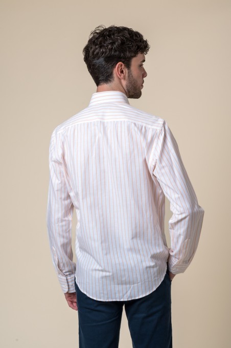 CAMISA RAYAS NARANJA