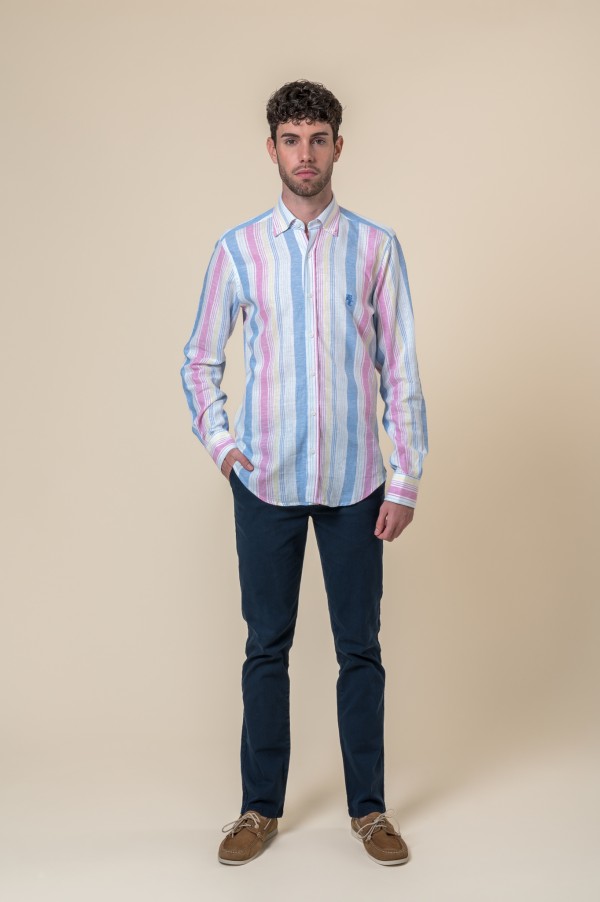 CAMICIA A RIGHE MULTICOLORE 2