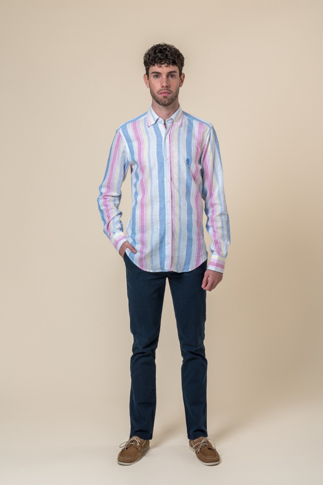 CAMISA RAYAS MULTICOLOR