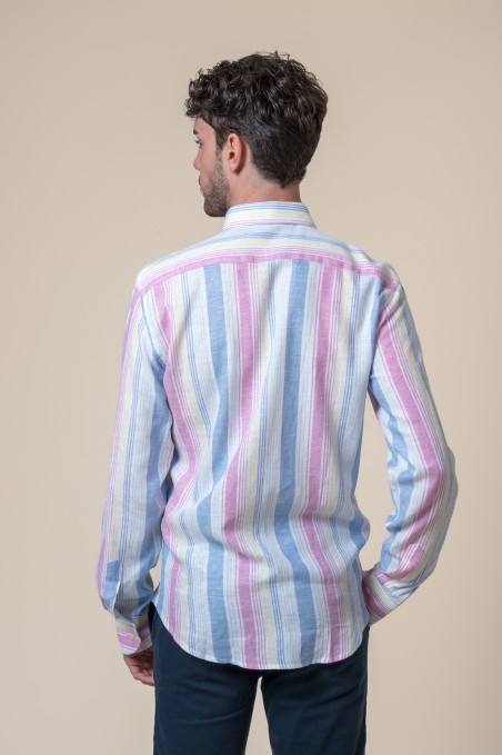 CAMISA RAYAS MULTICOLOR