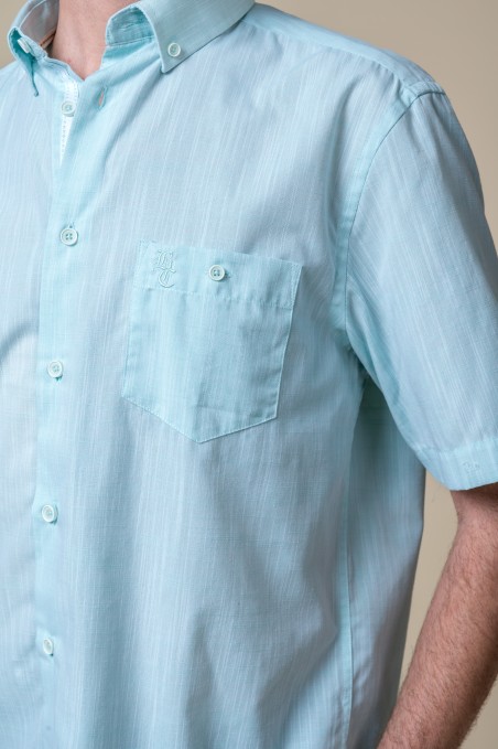 SHORT-SLEEVED SHIRT, AQUA GREEN