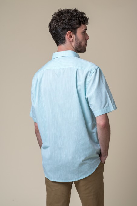SHORT-SLEEVED SHIRT, AQUA GREEN