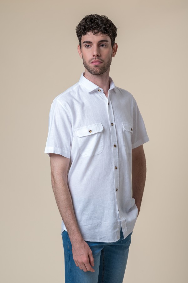 WHITE SHORT-SLEEVED SHIRT 2