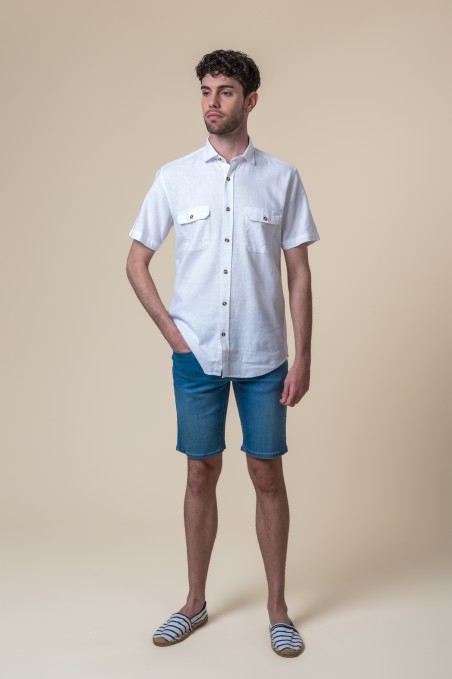 CAMISA MANGA CORTA BLANCA