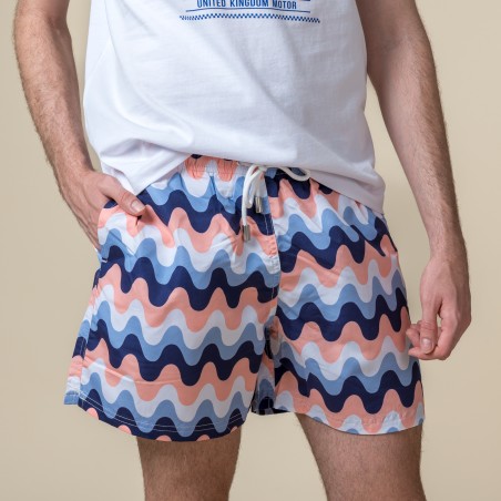 MAILLOT DE BAIN À VAGUES MULTICOLORES