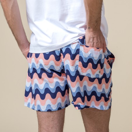 MULTICOLORED WAVE SWIMSUIT