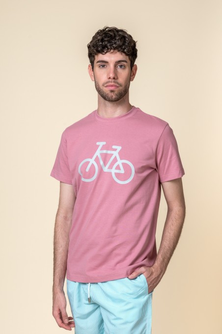CAMISETA BICI ROSA