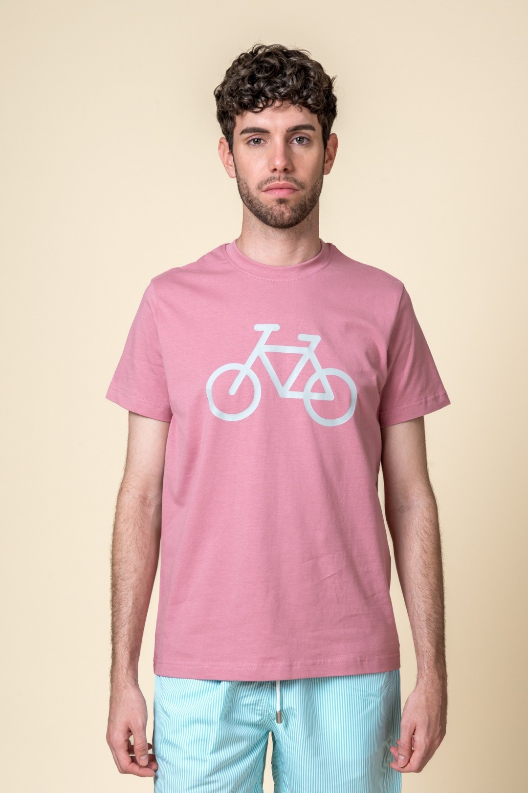 T-SHIRT ROSA PARA BICICLETAS