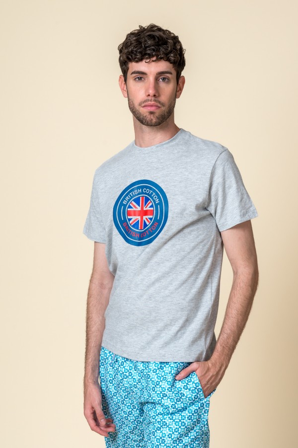 CAMISETA PARCHE GRIS