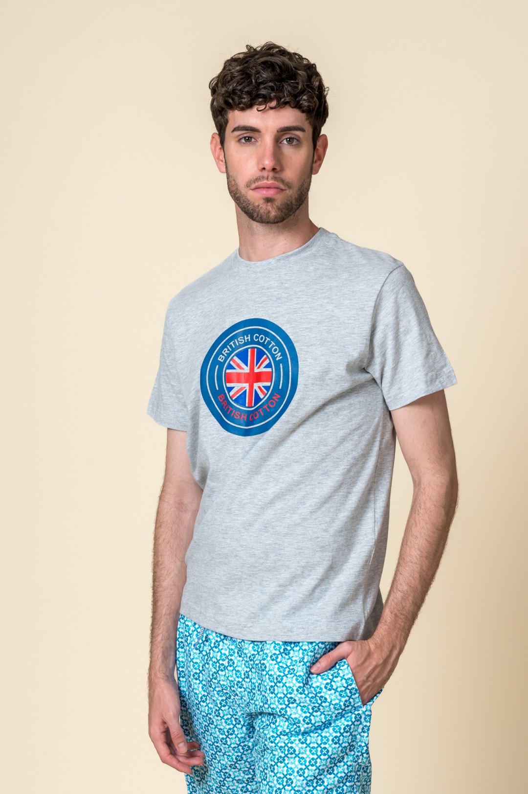 CAMISETA PARCHE GRIS