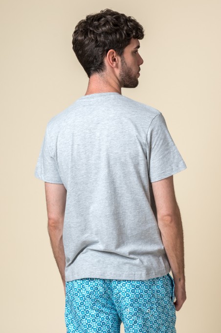 CAMISETA PARCHE GRIS