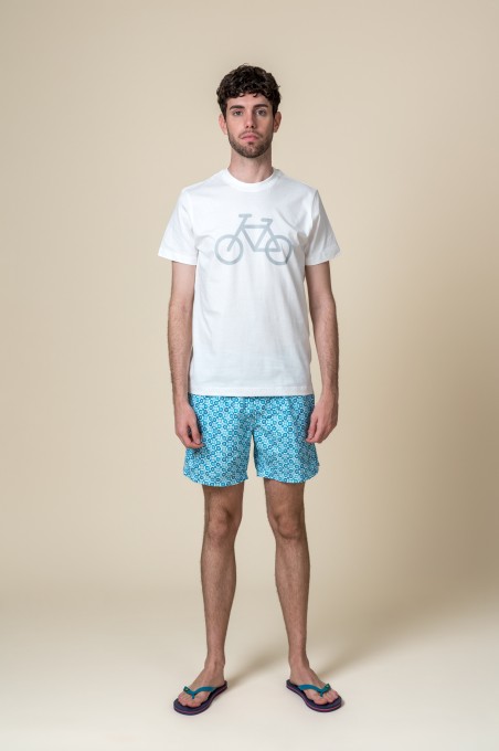 T-SHIRT DE BICICLETA ECRU