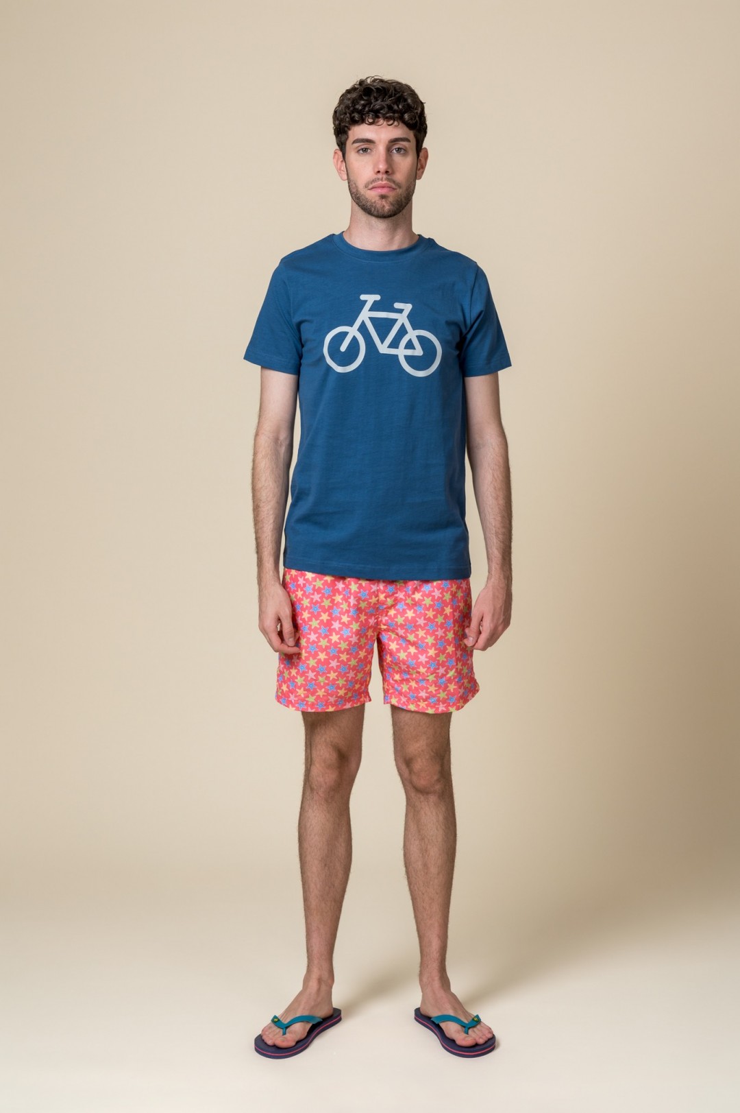 CAMISETA BICI AZUL
