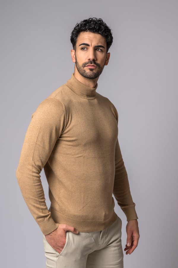 MAGLIONE DOLCEVITA CAMMELLO