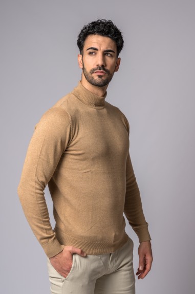 MAGLIONE DOLCEVITA CAMMELLO