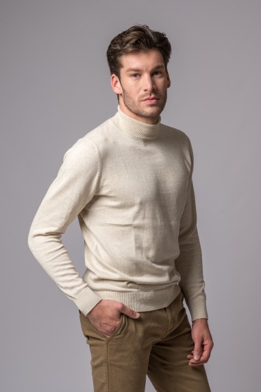 MAGLIONE DOLCEVITA ECRU