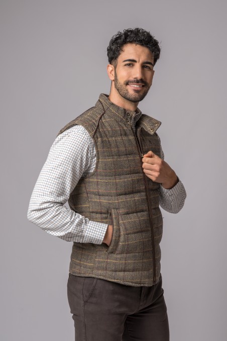 VERONA HERRINGBONE TWEED VEST