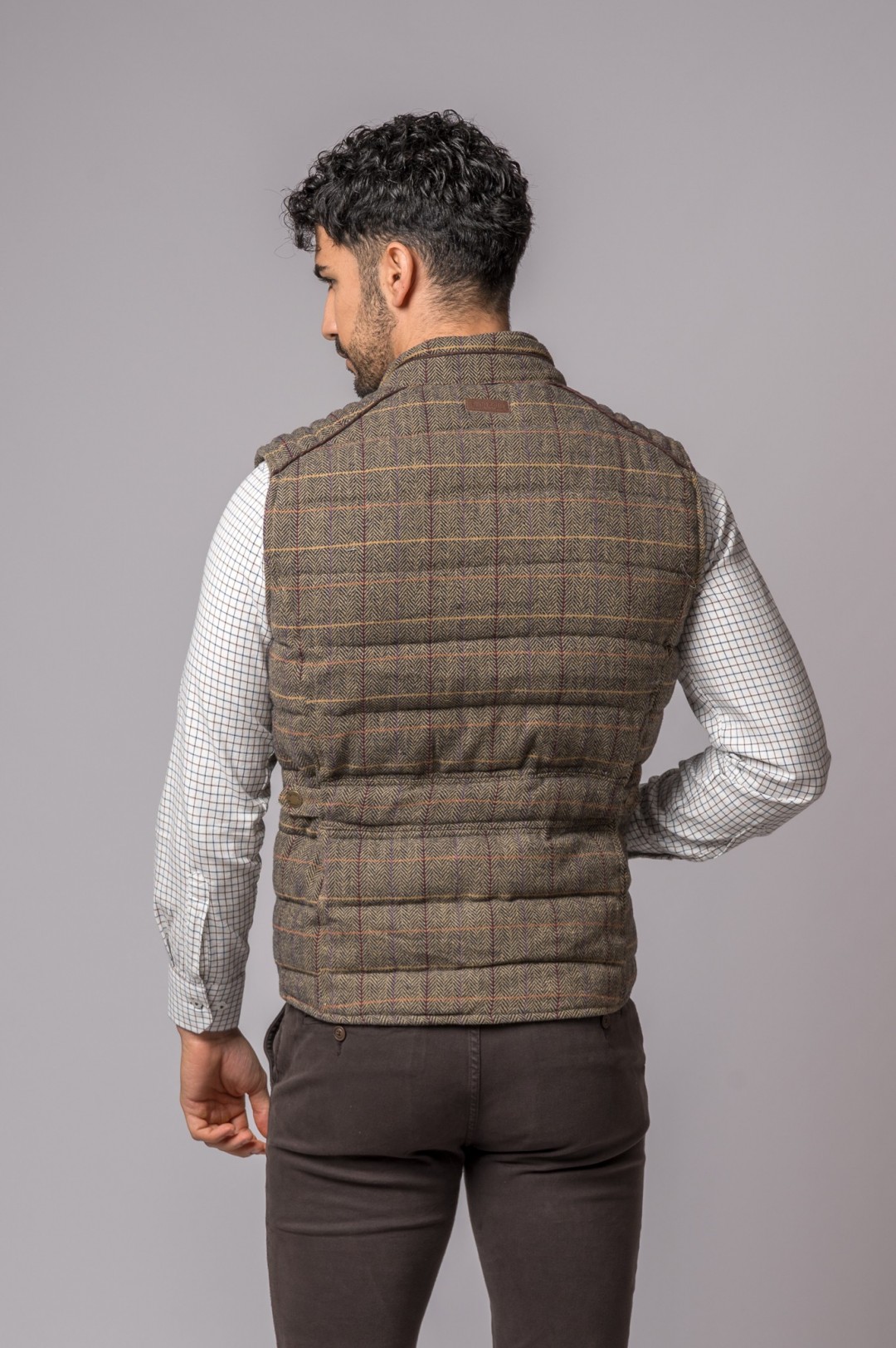 VERONA HERRINGBONE TWEED VEST