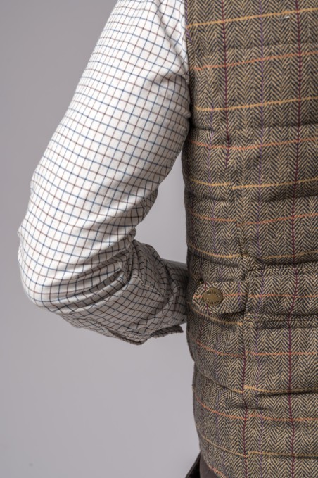 GILET EN TWEED À CHEVRONS VERONA