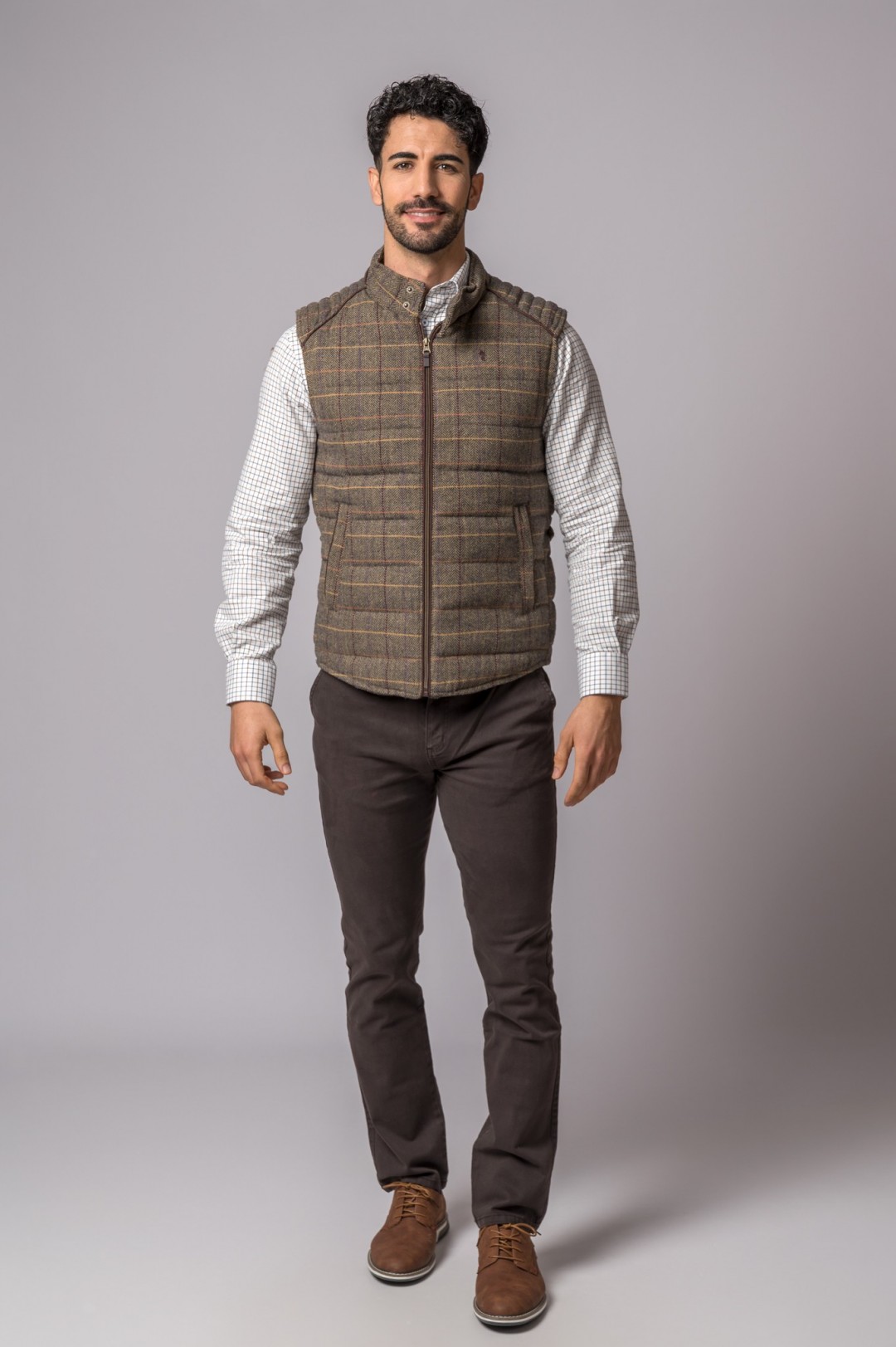 VERONA HERRINGBONE TWEED VEST