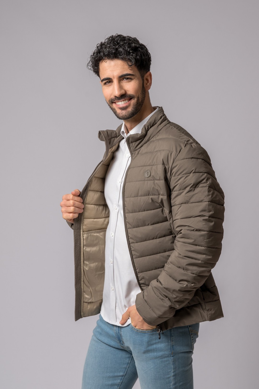 CAZADORA BERMEO MARRON