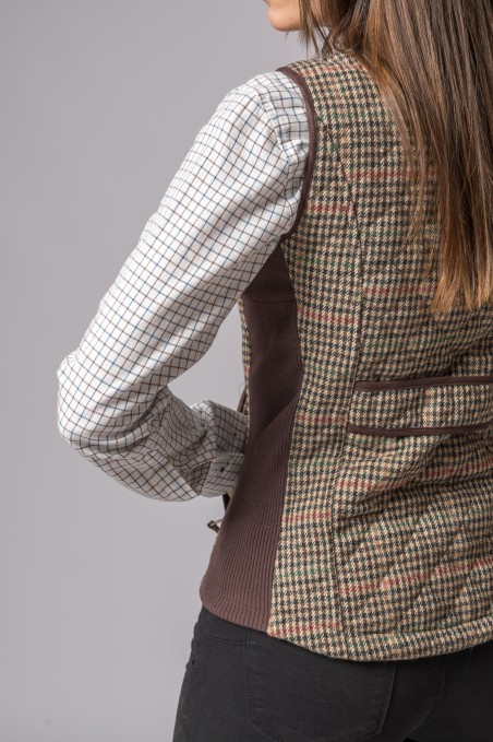GILET IN PIED-DE-POULE SORREL