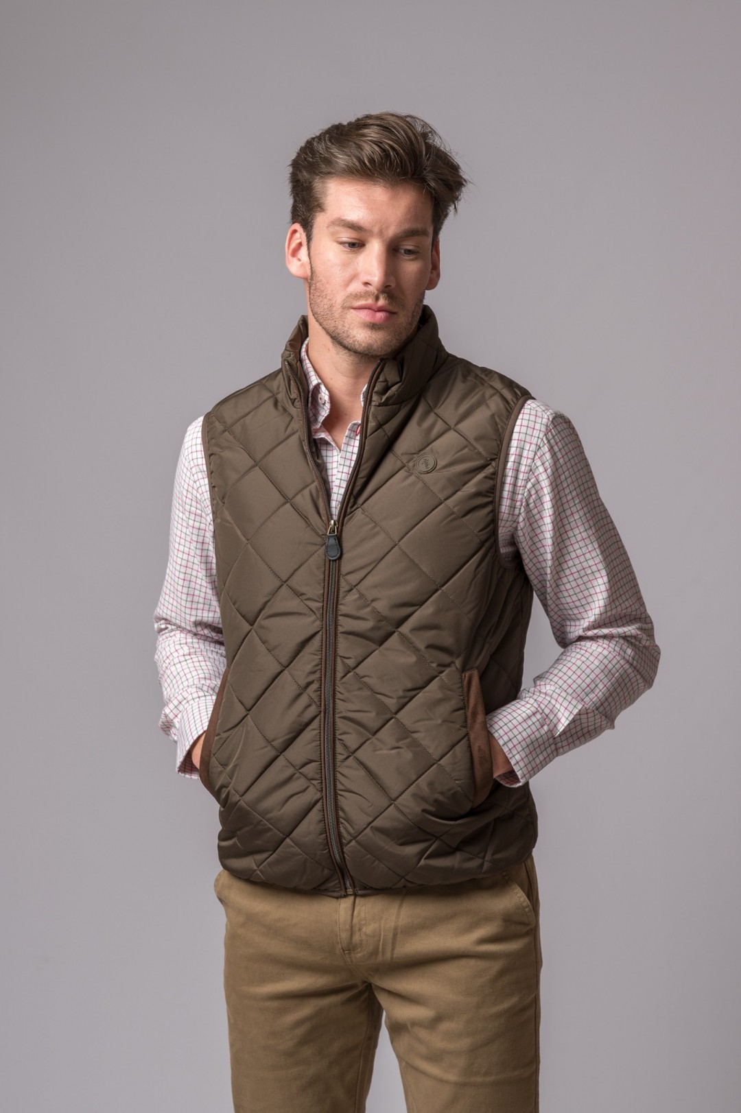 GILET PALERMO MARRON