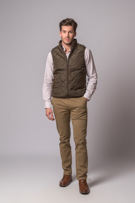 GILET PALERMO MARRON