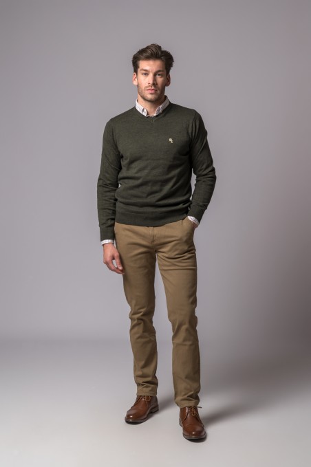 JERSEY PICO VERDE KAKI