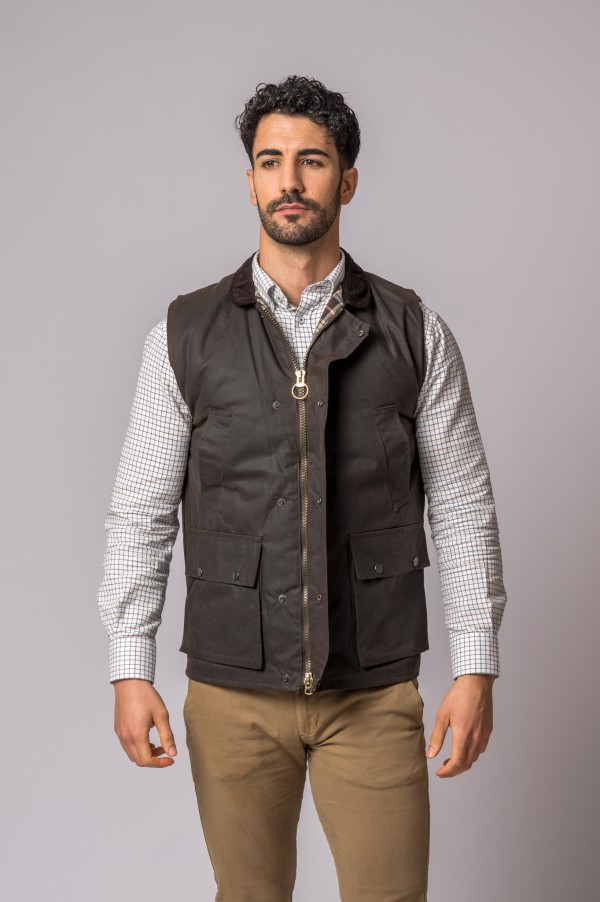 GILET DI CERA MARRONE 2