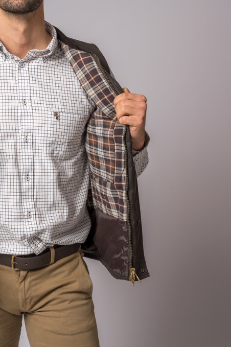 GILET DI CERA MARRONE