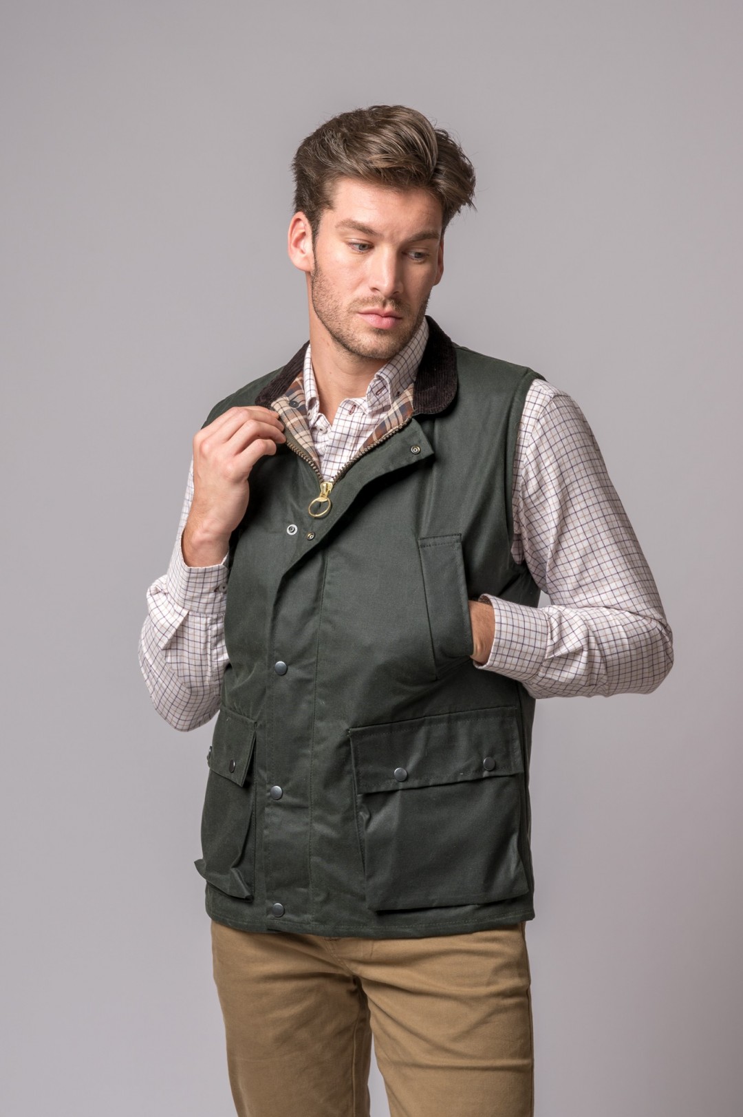 WAX GILET VERDE