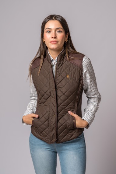 NUOVO GILET KIMBERLY MARRONE