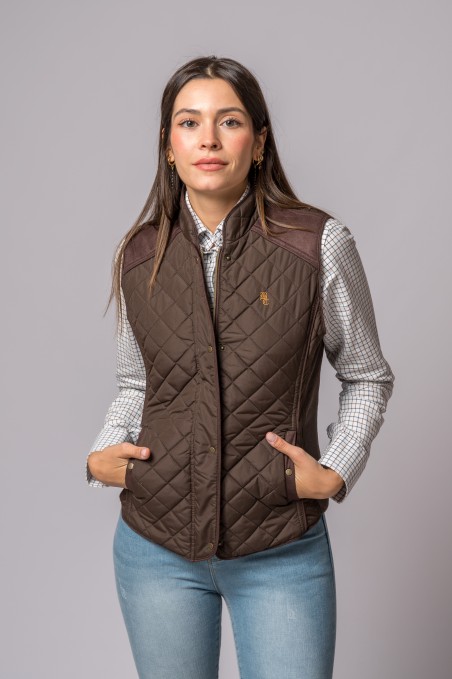 NUOVO GILET KIMBERLY MARRONE