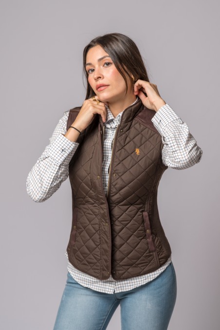 NUOVO GILET KIMBERLY MARRONE