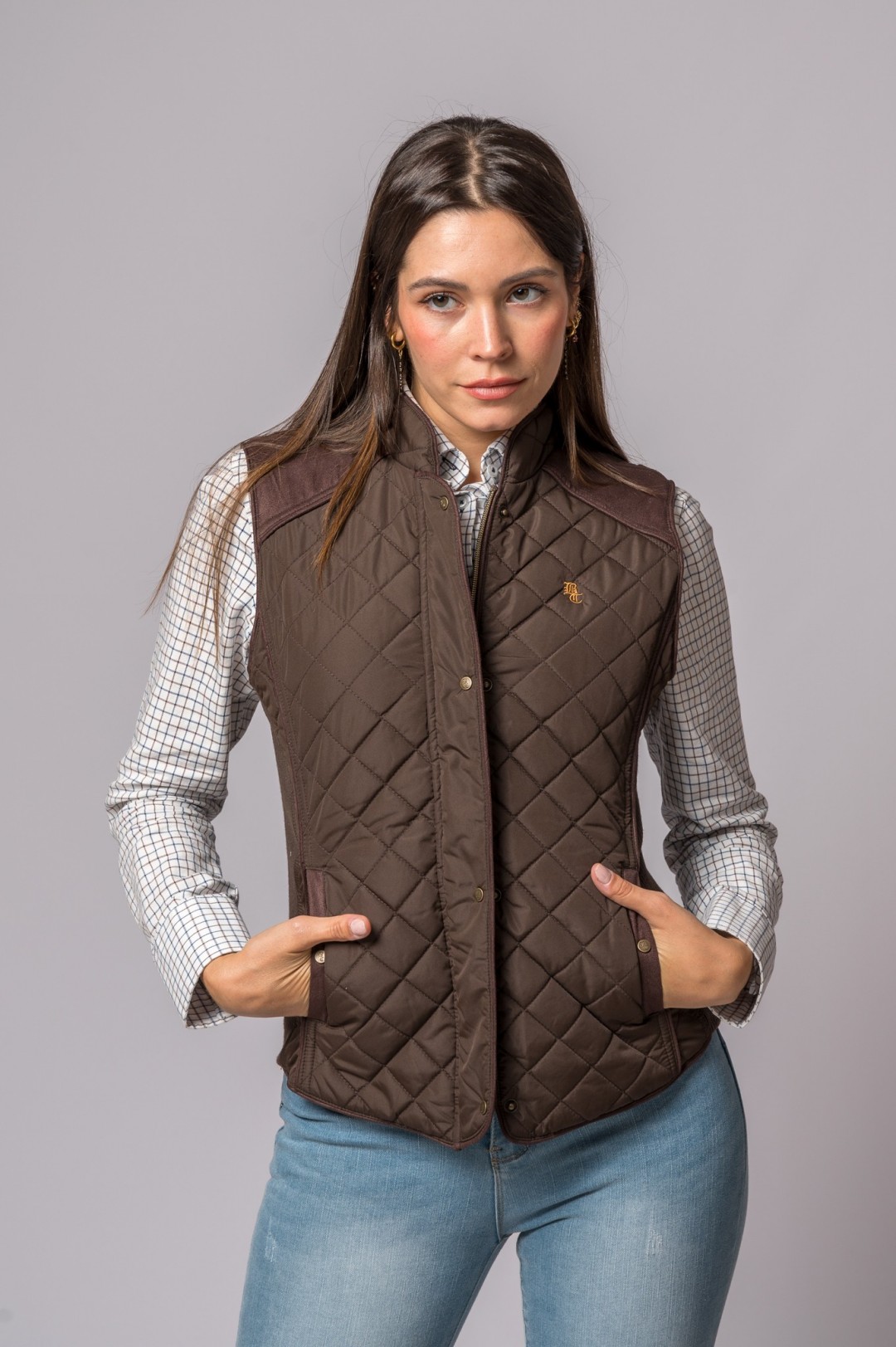 NOUVEAU GILET KIMBERLY MARRON