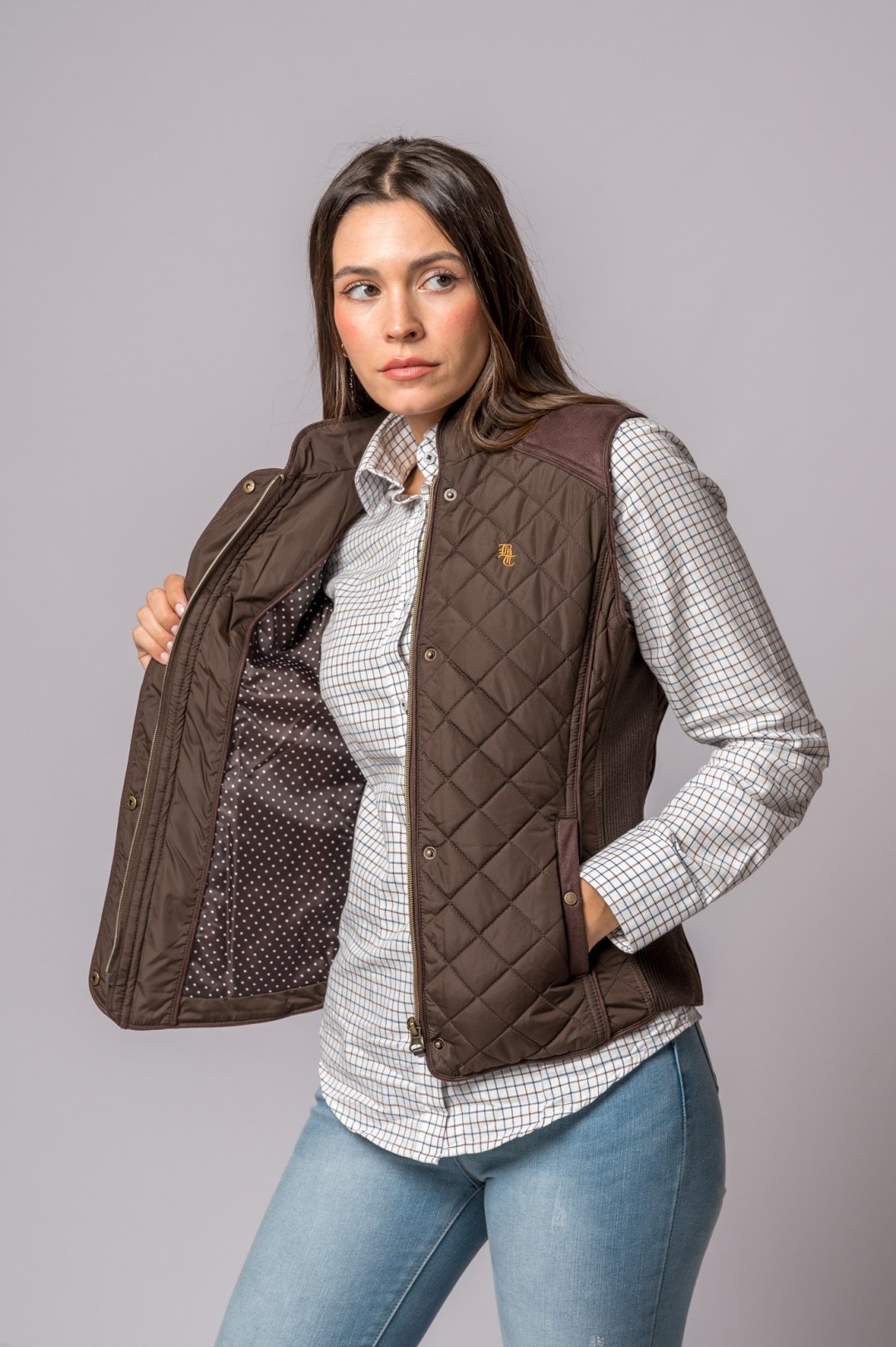 NUOVO GILET KIMBERLY MARRONE