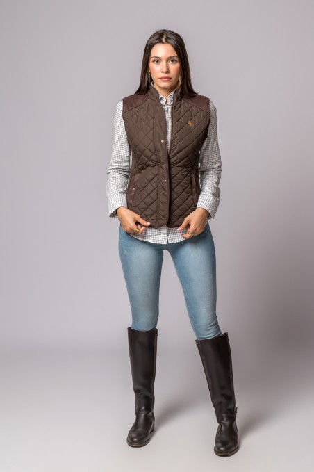 NUOVO GILET KIMBERLY MARRONE