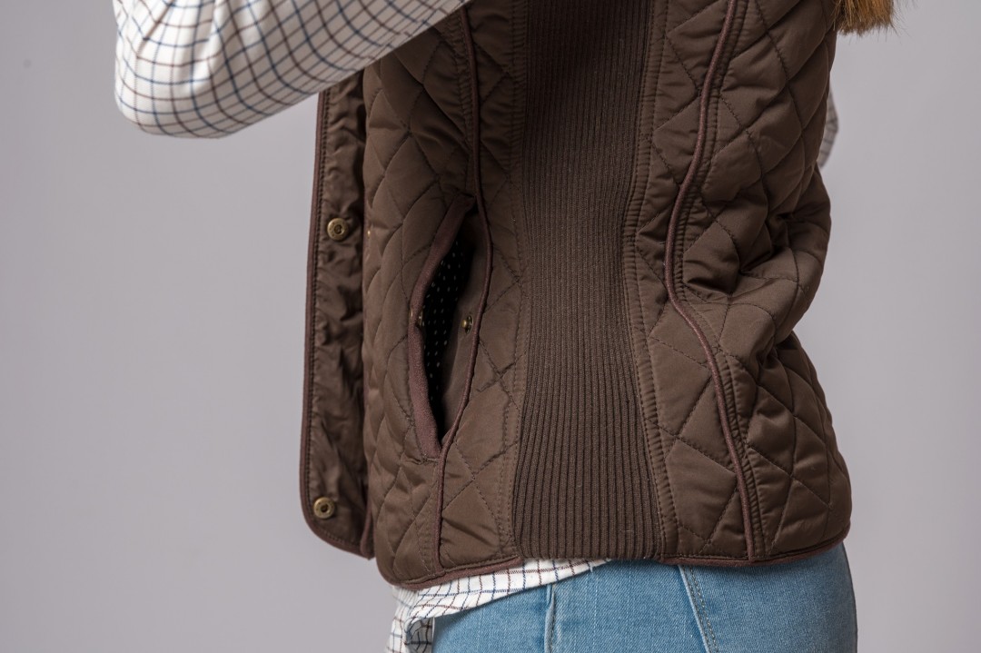 NOUVEAU GILET KIMBERLY MARRON